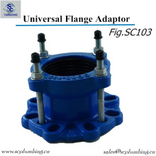 En545 Ductile Cast Iron Wide Range Flange Adaptor for PVC Pipe